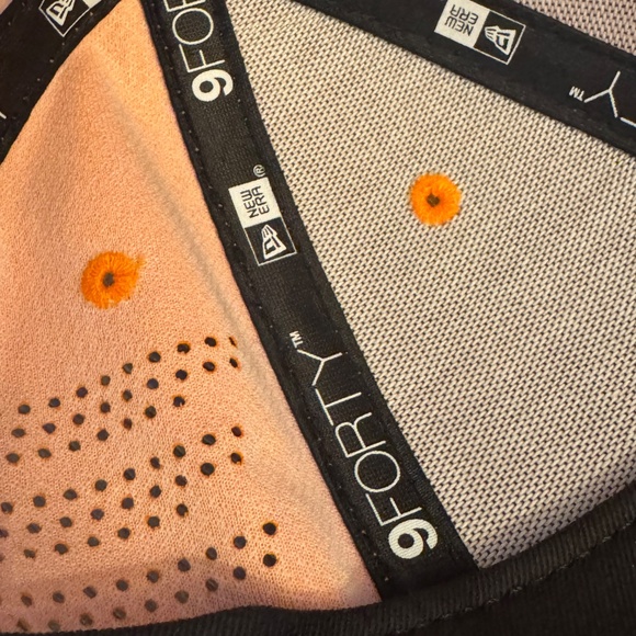 Youth New Era Orange/Black McLaren F1 Team 9 Forty curved cap 100 % original #3 - Picture 10 of 14